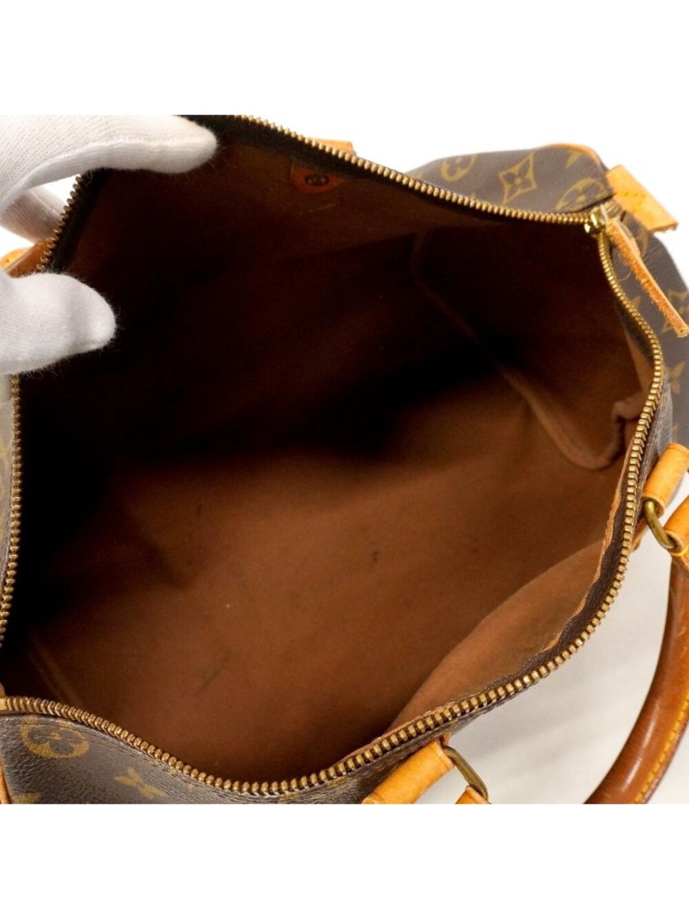 Louis Vuitton Handbag Monogram Speedy 35 Brown - Picture 4 of 10